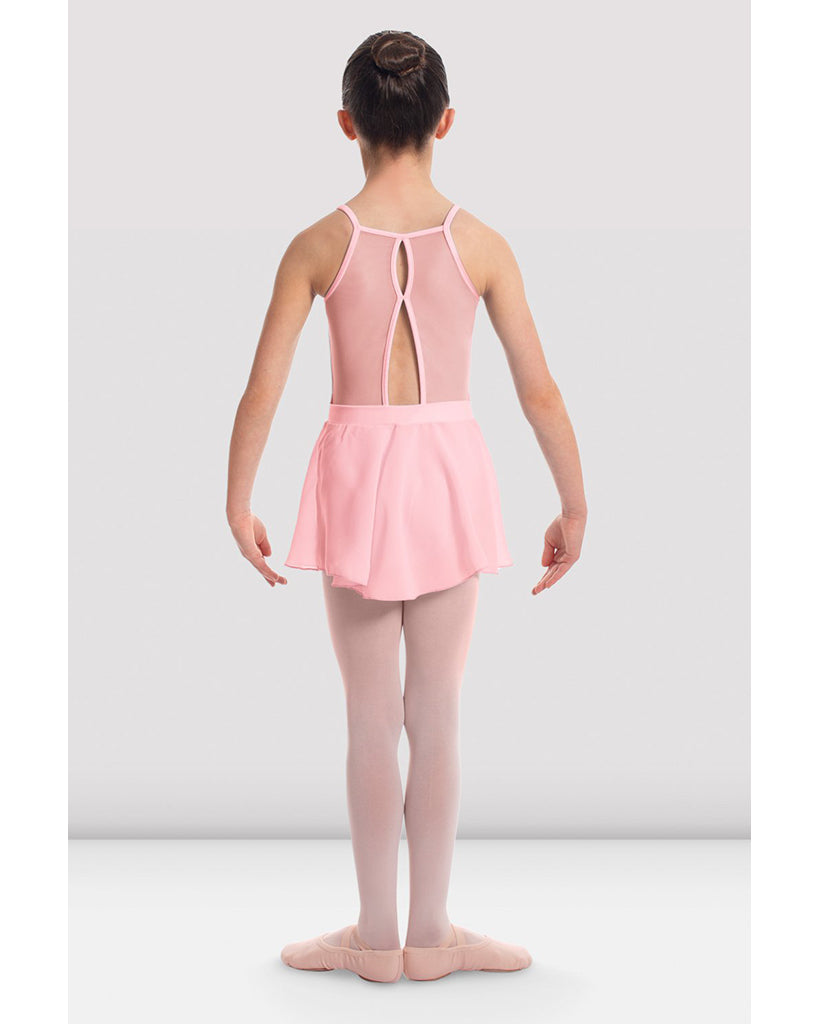 Bloch Cameo High Neck Mesh Back Rose Embroidered  Camisole Skirt Ballet Dress - CL2367 Girls - Dancewear - Dresses - Dancewear Centre Canada