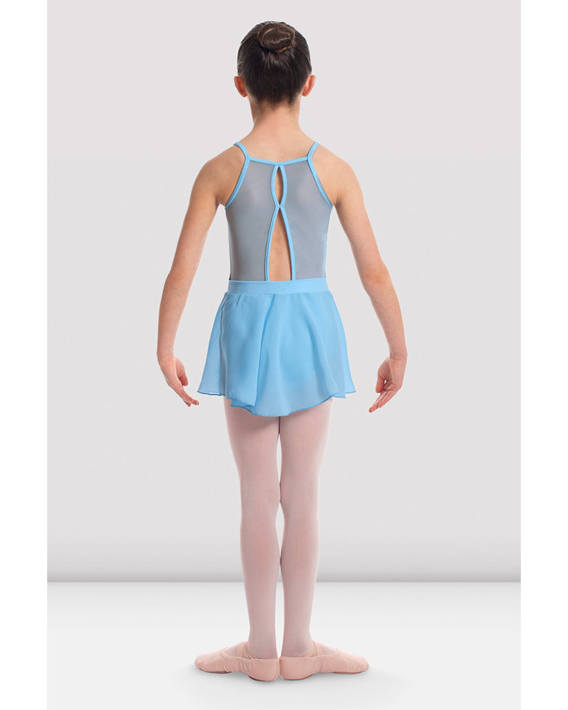Bloch Cameo High Neck Mesh Back Rose Embroidered  Camisole Skirt Ballet Dress - CL2367 Girls - Dancewear - Dresses - Dancewear Centre Canada