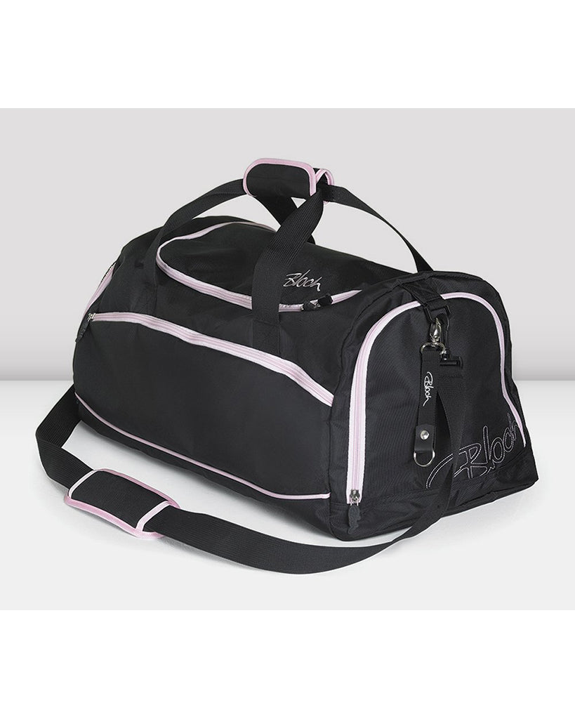Bloch Multi Compartment Dance Duffle Bag - A311 - Black/ Pink - Accessories - Dance Bags - Dancewear Centre Canada