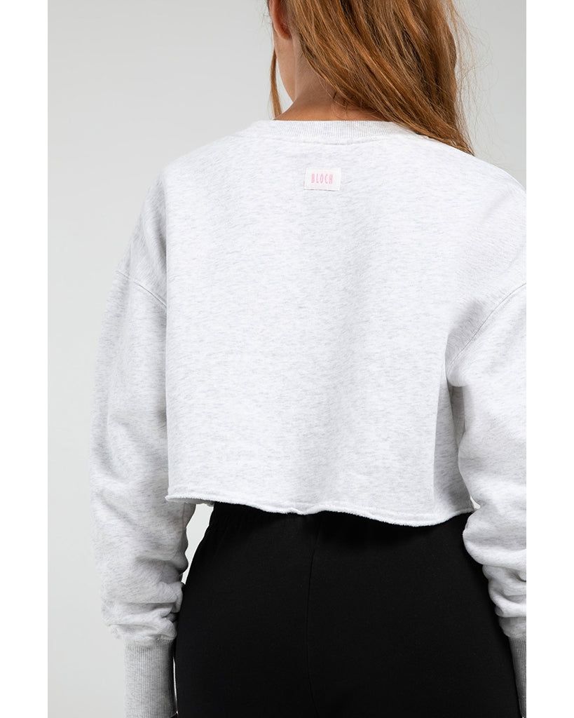 Bloch Off Duty Terry Cropped Crew Sweatshirt - JLW5009 Womens - Dancewear - Tops - Dancewear Centre Canada