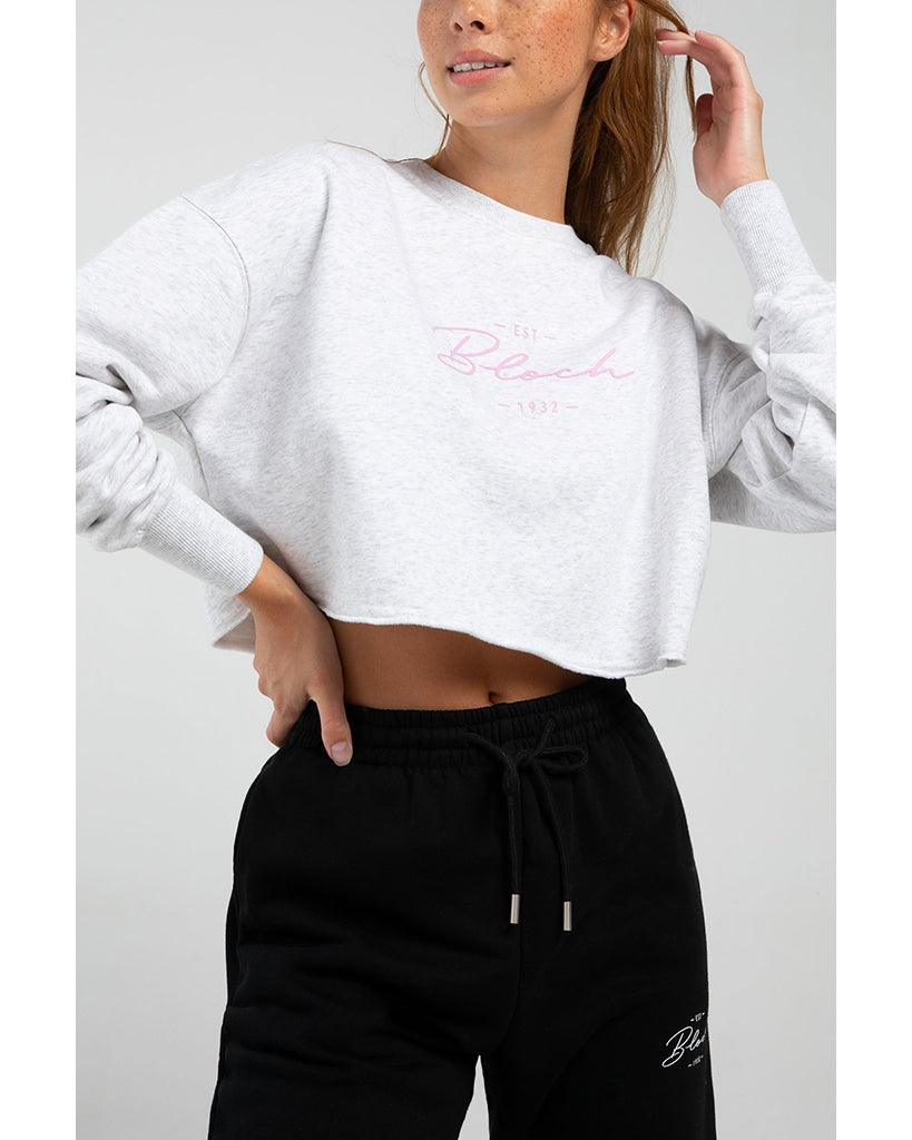 Bloch Off Duty Terry Cropped Crew Sweatshirt - JLW5009 Womens - Dancewear - Tops - Dancewear Centre Canada