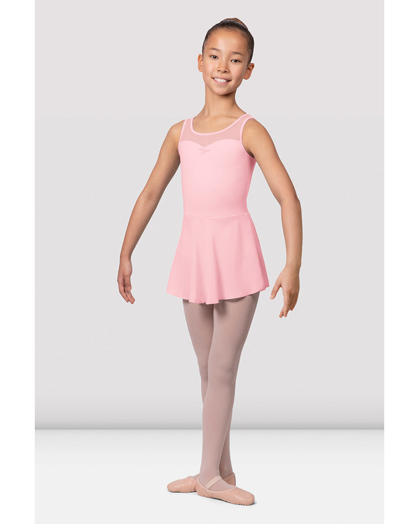 Bloch Suki Scoop Neck Flower Embroidered Cross Back Skirt Ballet Dress - CL9645 Girls - Dancewear - Dresses - Dancewear Centre Canada