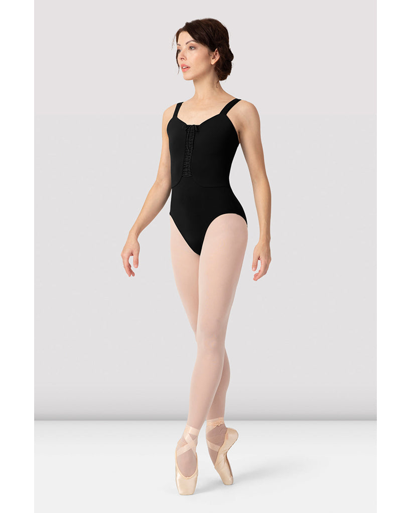 Bloch Thara Lace Up Front Tank Leotard - L9647 Womens - Dancewear - Bodysuits &amp; Leotards - Dancewear Centre Canada