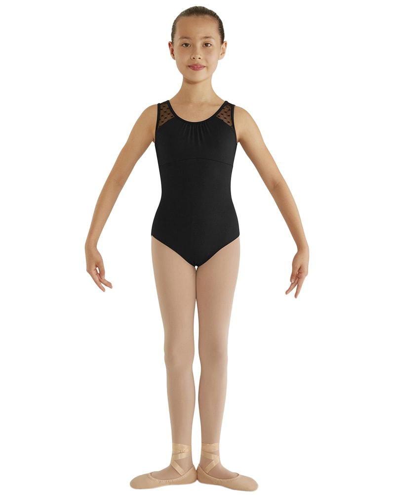 Bloch Miame Heart Mesh Back Tank Leotard - CL7905 Girls - Dancewear - Bodysuits &amp; Leotards - Dancewear Centre Canada