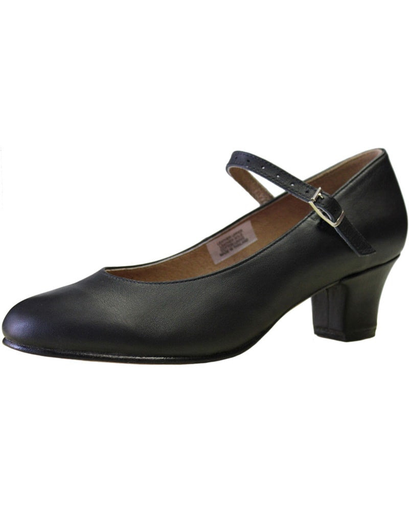 Bloch Curtain Call Soft Leather 1.5&quot; Character Shoes - S0304L Womens Dance Shoes - Character &amp; Musical Theatre Shoes Bloch Black 10 Medium Dancewear Centre Canada
