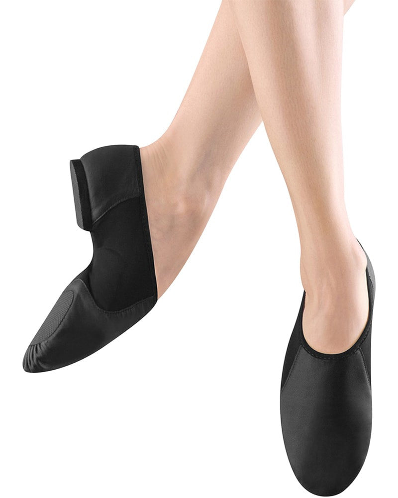 Bloch Neo Flex Slip On Leather Jazz Shoes - S0495L Womens/Mens Dance Shoes - Jazz Shoes Bloch Black 4 Medium Dancewear Centre Canada