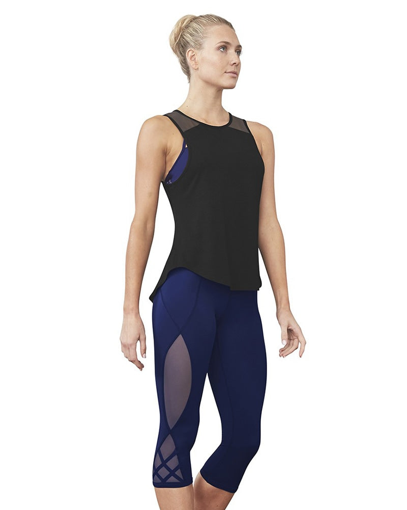 Bloch Tie Up Mesh Back Tank Top - FT5159 Womens - Dancewear - Tops - Dancewear Centre Canada