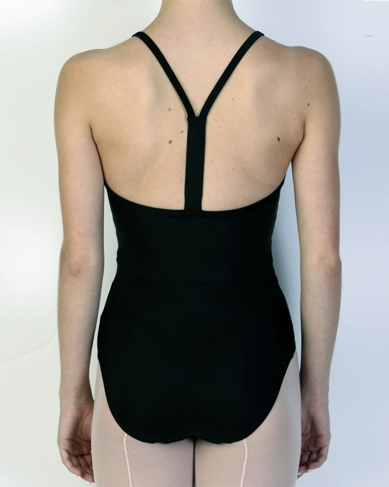 Bullet Pointe Deep V Camisole Leotard - Womens - Black - Dancewear - Bodysuits &amp; Leotards - Dancewear Centre Canada
