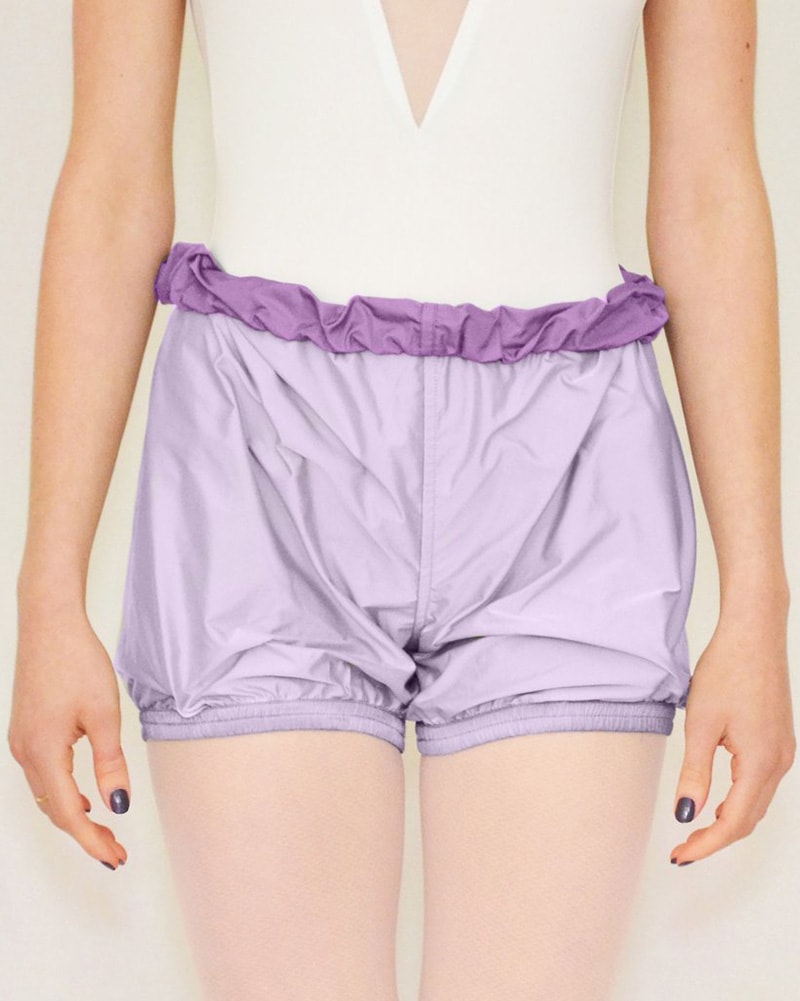 Bullet Pointe Ripstop Reversible Warmup Dance Shorts - Womens - Purple Cloud/Plum - Dancewear - Bottoms - Dancewear Centre Canada