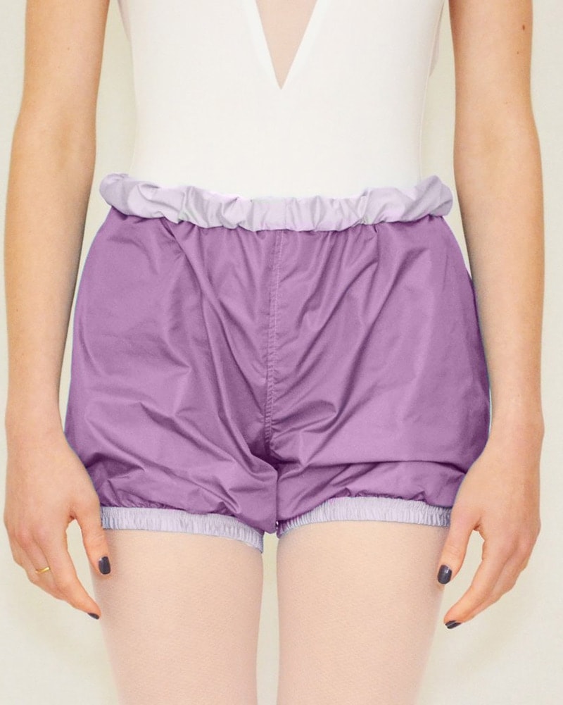 Bullet Pointe Ripstop Reversible Warmup Dance Shorts - Womens - Purple Cloud/Plum - Dancewear - Bottoms - Dancewear Centre Canada