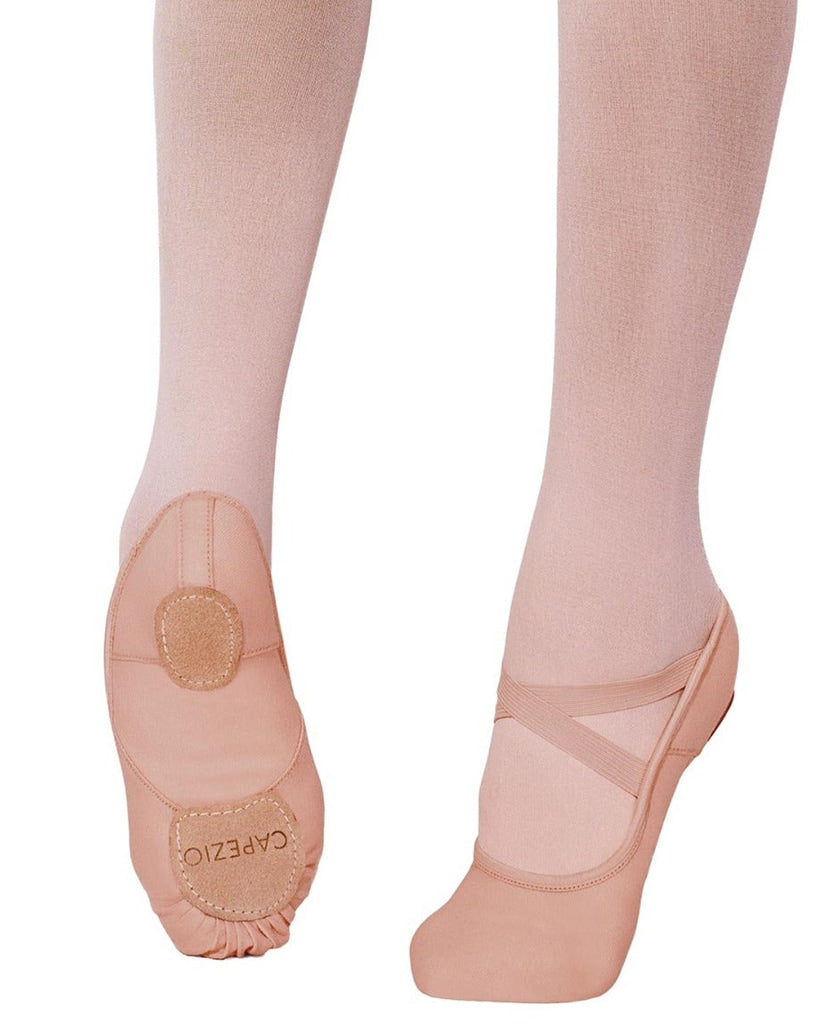 Capezio Hanami Canvas Split Sole Ballet Slippers - 2037W Womens/Mens - Tan - Dance Shoes - Ballet Slippers - Dancewear Centre Canada