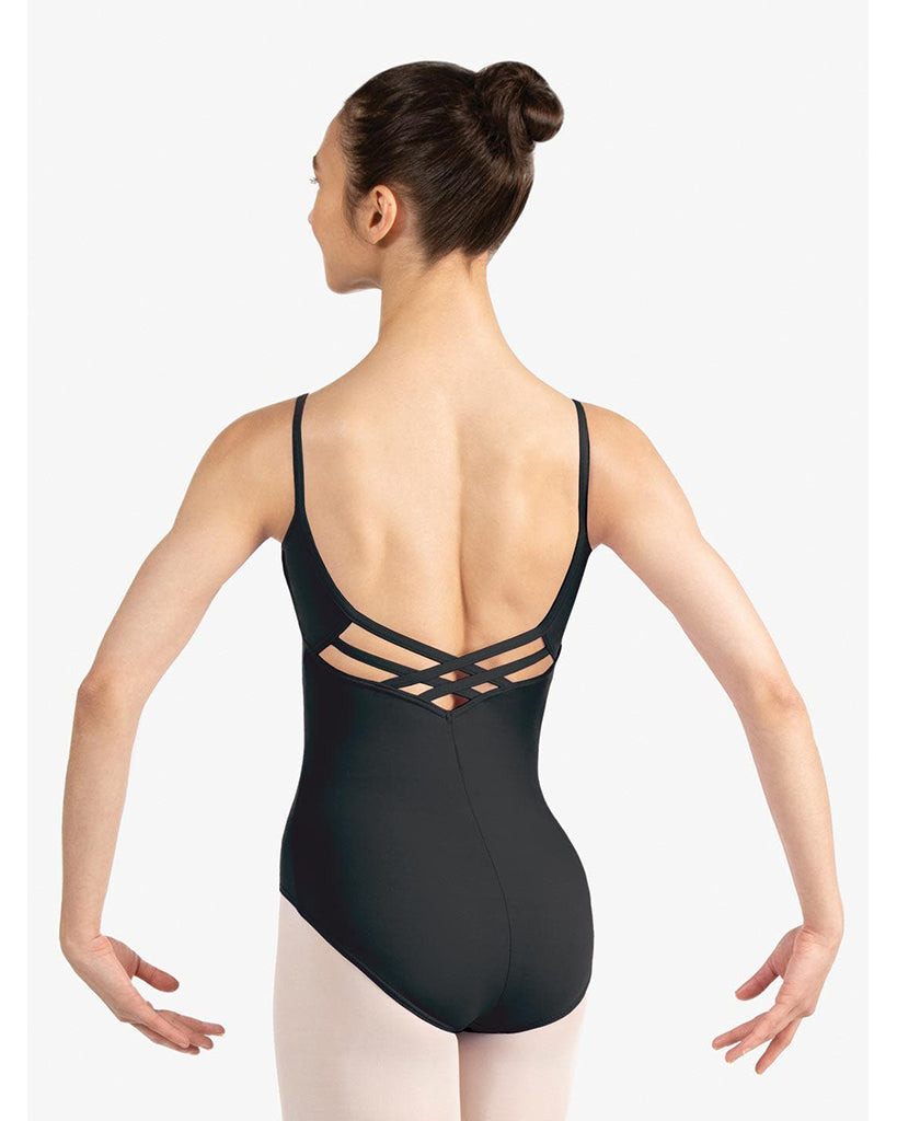 Black strappy leotard on sale