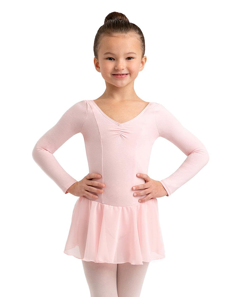 Capezio Princess Seamed Long Sleeve Ballet Dress - 11724C Girls - Dancewear Centre Capezio Princess Seamed Long Sleeve Ballet Dress - 11724C Girls - Dancewear Centre