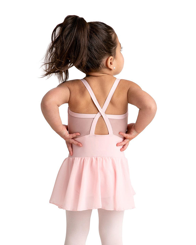 Capezio Sweetheart Cross Mesh Back Camisole Ballet Dress - 11727C Girls - Dancewear - Dresses - Dancewear Centre Canada