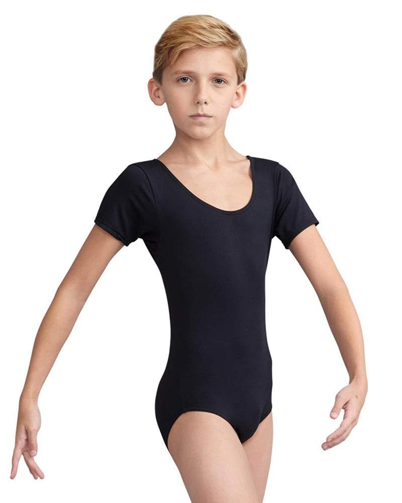 Capezio Tactel Short Sleeve Leotard - 10390B Boys - Dancewear Centre