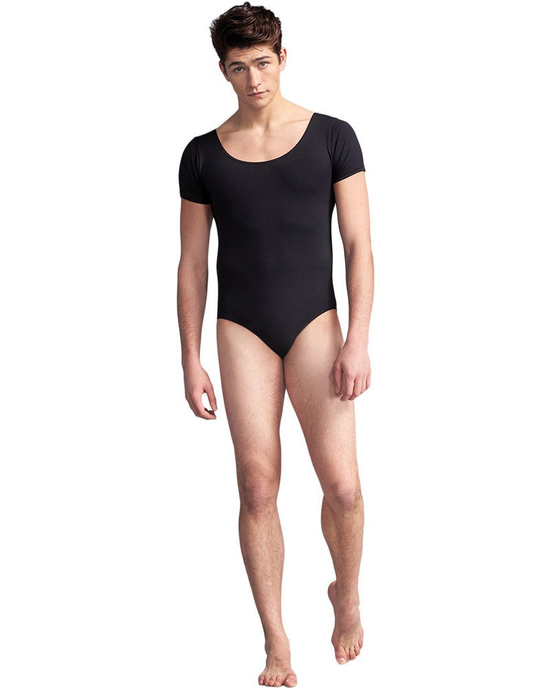 Capezio Tactel Short Sleeve Leotard - 10390M Mens - Dancewear - Men's & Boys - Dancewear Centre Canada