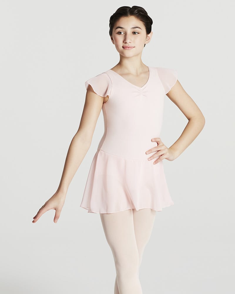 Capezio Flutter Sleeve Ballet Dress - 11305C Girls - Dancewear - Dresses - Dancewear Centre Canada