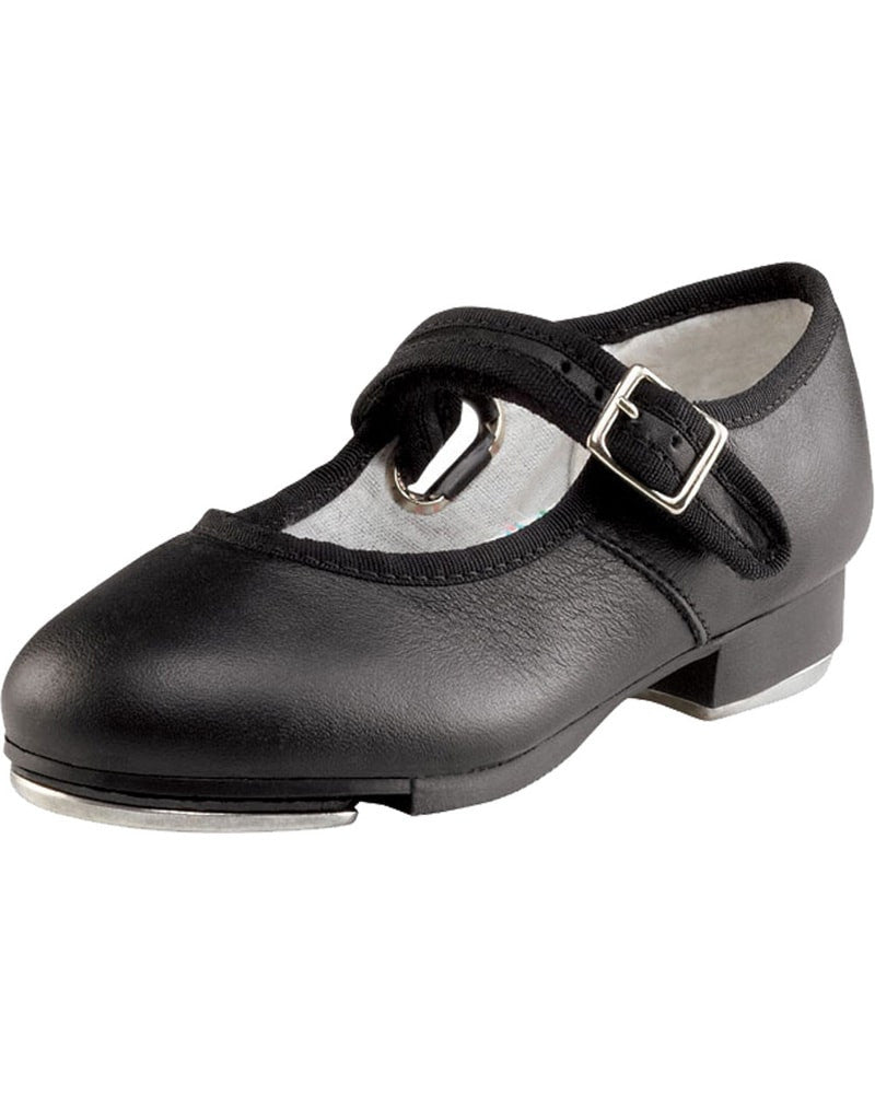 Capezio Mary Jane Leather Buckle Strap Tap Shoes 3800C Girls