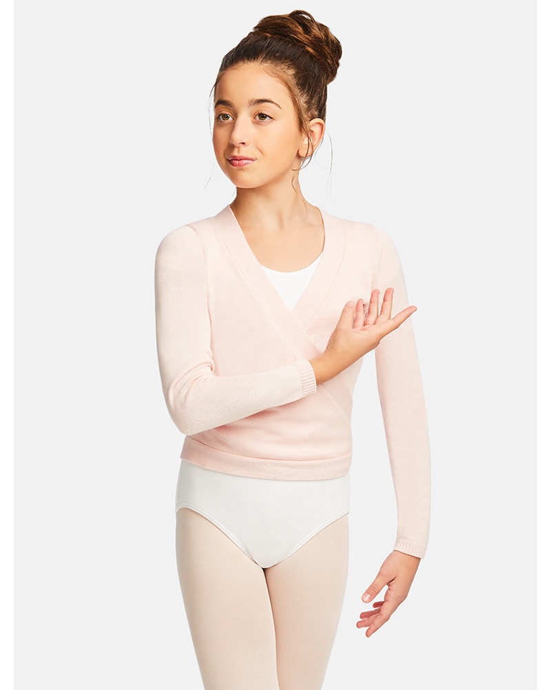 Capezio Knit Ballet Wrap Sweater - CK10949C Girls - Dancewear - Tops - Dancewear Centre Canada