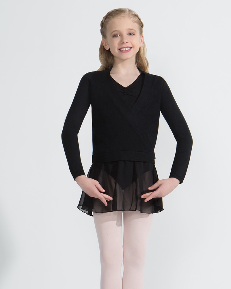 Capezio Knit Ballet Wrap Sweater - CK10949C Girls - Dancewear - Tops - Dancewear Centre Canada