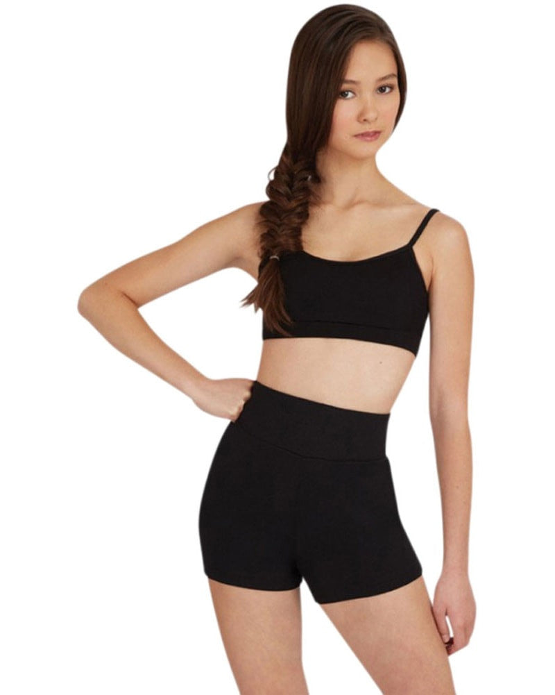 Capezio Team Basic High Waisted Dance Shorts - TB131C Girls - Dancewear - Bottoms - Dancewear Centre Canada