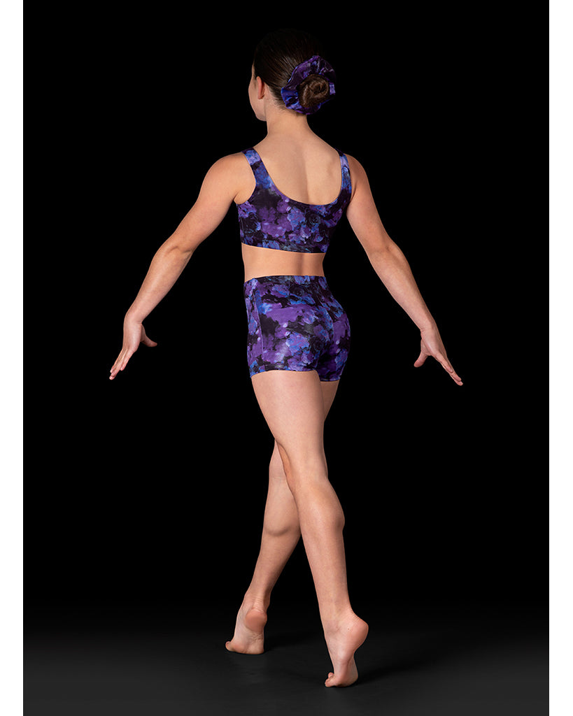 Dynami Gymnastic Short - GB217C Girls - Cosmic Rose Print - Dancewear - Bottoms - Dancewear Centre Canada