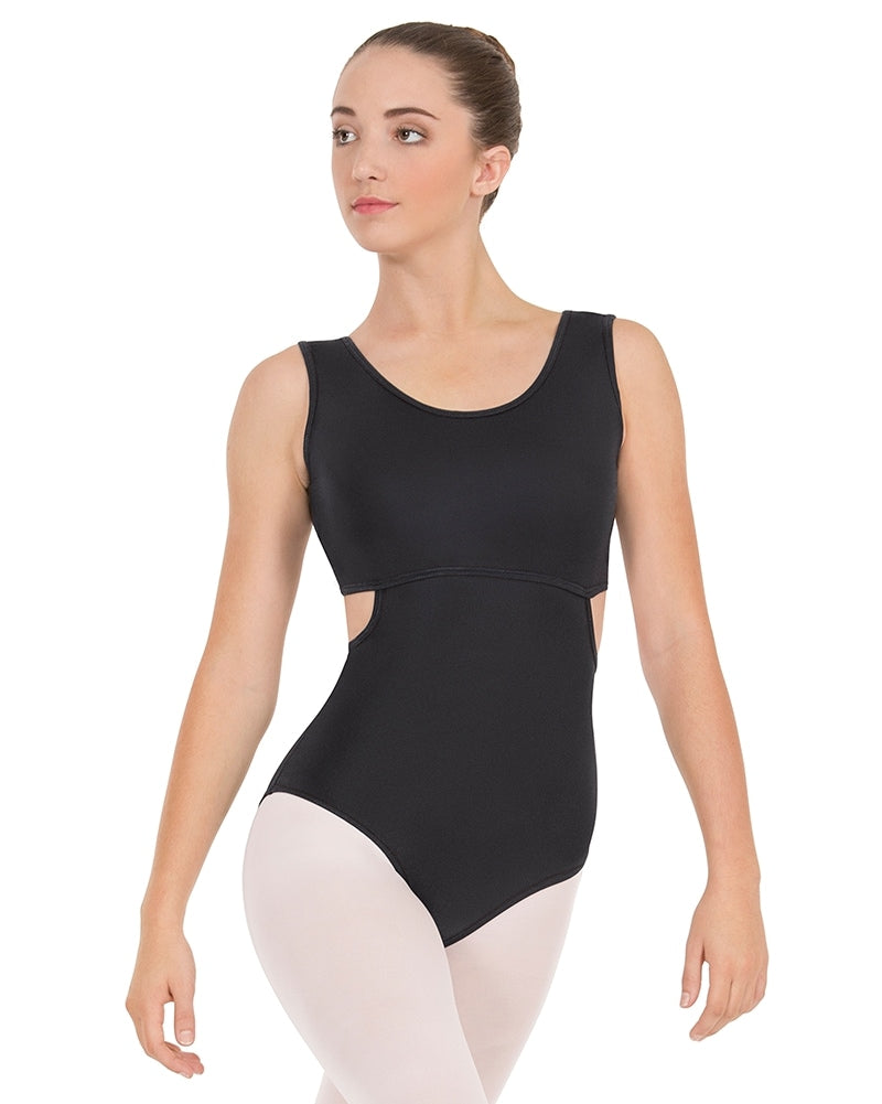 Eurotard Striped Satin Mesh Tank Leotard - 61752 Womens - Dancewear - Bodysuits &amp; Leotards - Dancewear Centre Canada