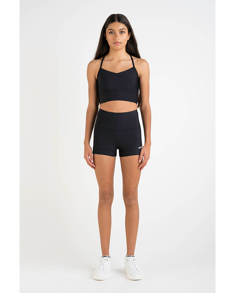 Every Turn Hi-Waisted Shorts - Girls - Black