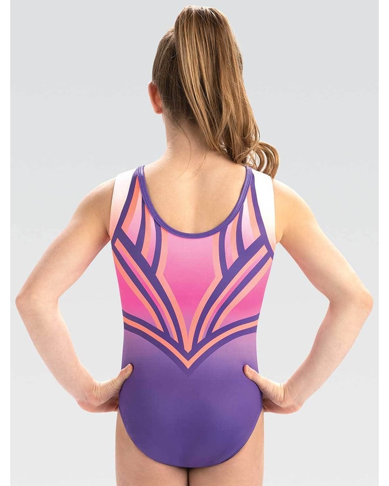 GK Elite Jewelled Gymnastic Tank Leotard - 10510C Girls - Dreamlight Print - Dancewear - Gymnastics - Dancewear Centre Canada