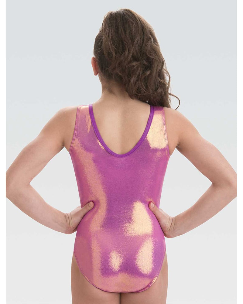 GK Elite Jewelled Gymnastic Tank Leotard - 3830C Girls - Wild Diva Print - Dancewear - Gymnastics - Dancewear Centre Canada