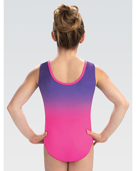 GK Elite Jewelled Gymnastic Tank Leotard - E3807 Womens - Birthday Cake Print - Dancewear - Gymnastics - Dancewear Centre Canada