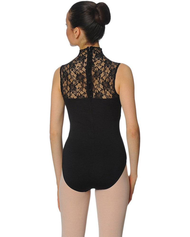 Gaynor Minden Belle Epoch High Neck Lace Sleeveless Leotard - Womens Dancewear - Bodysuits &amp; Leotards Gaynor Minden    Dancewear Centre Canada