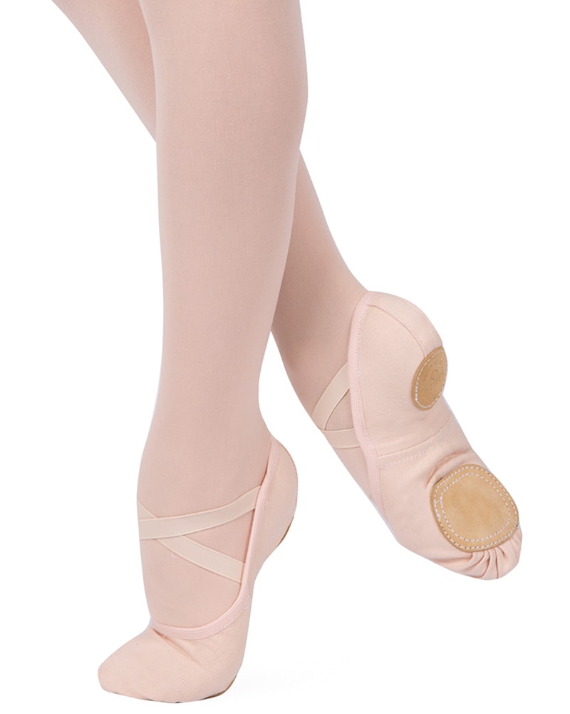 Canvas split sales sole ballet slippers