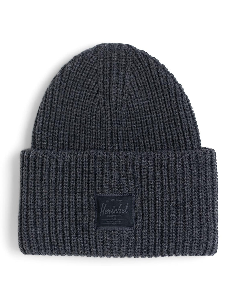 Herschel Supply Co Juneau Rib Knit Beanie - Charcoal - Accessories - Hats - Dancewear Centre Canada
