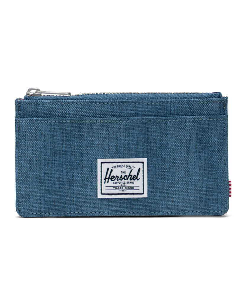 Herschel Supply Co Oscar II RFID Zip Wallet - Copen Blue Crosshatch