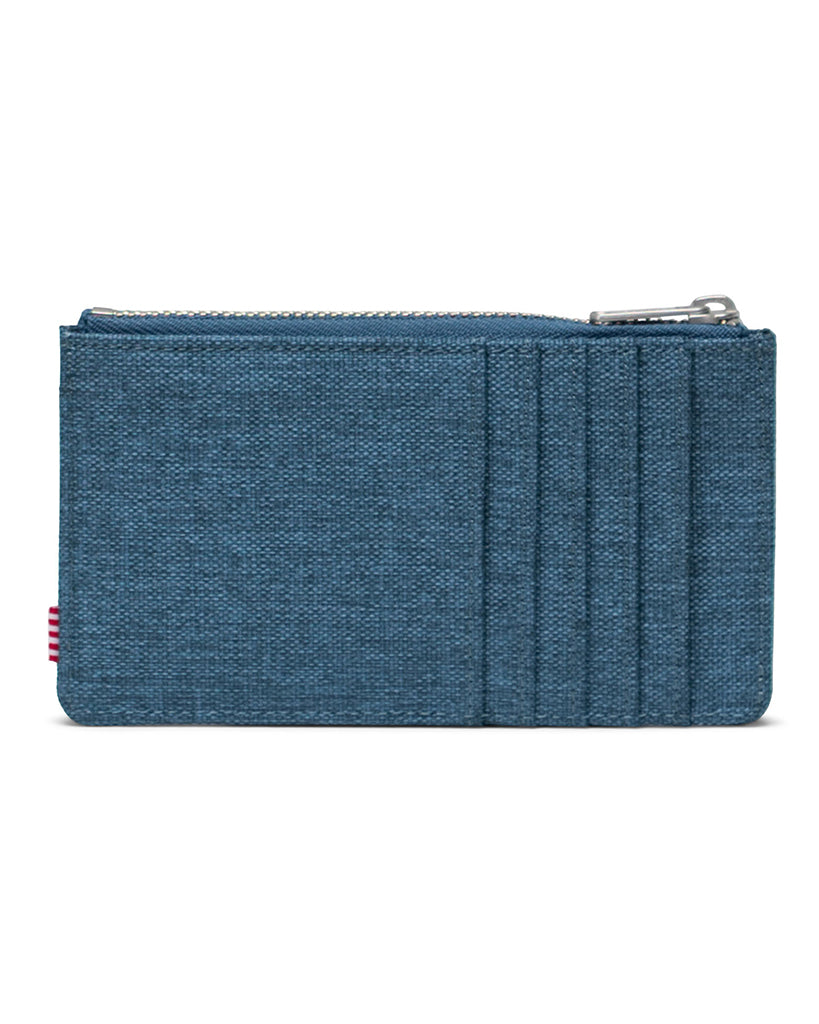 Herschel Supply Co Oscar II RFID Zip Wallet - Copen Blue Crosshatch