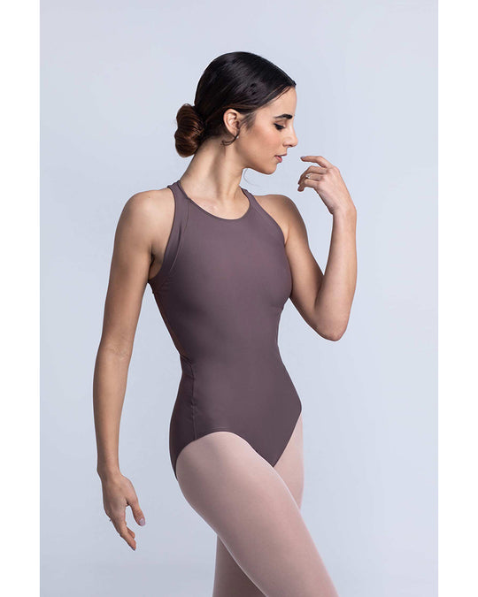 Intermezzo Bodymercruhal Open Back Mesh Detail Tank Leotard - 31617 Womens