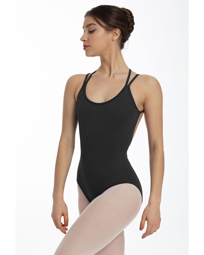 Intermezzo Bodymereme Double Strap Open Back Camisole Leotard - 31559 Womens - Dancewear - Bodysuits &amp; Leotards - Dancewear Centre Canada