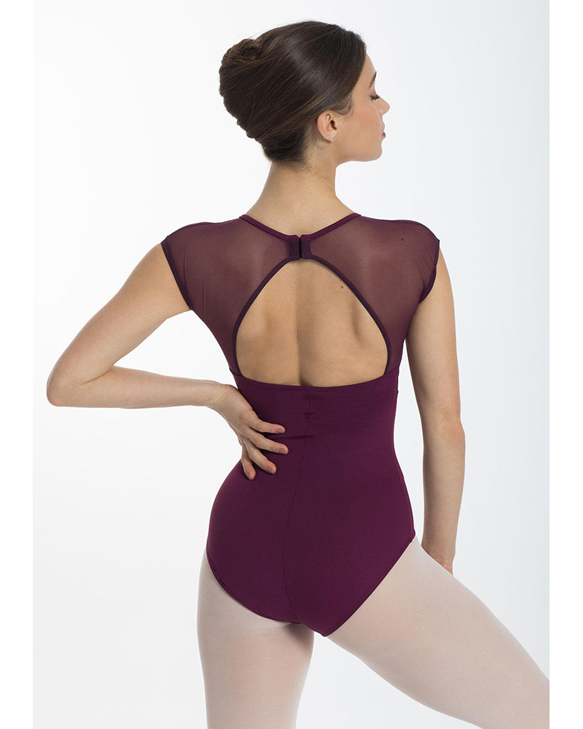 Intermezzo Bodymermiri Mesh Open Back Cap Sleeve Leotard - 31566 Womens - Dancewear - Bodysuits & Leotards - Dancewear Centre Canada
