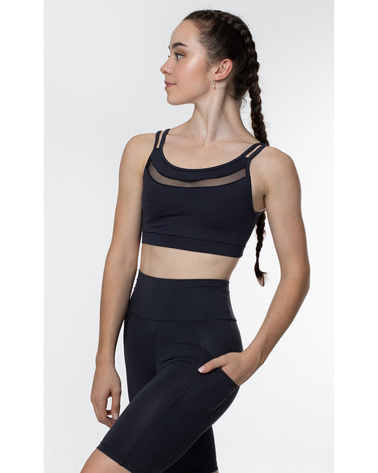 Intermezzo Topmerbistrap Double Strap Mesh Back Bra Top - 6573 Womens