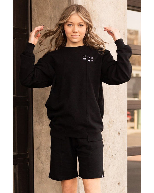 Jo+Jax Dreamer Sweatshirt - Girls - Black