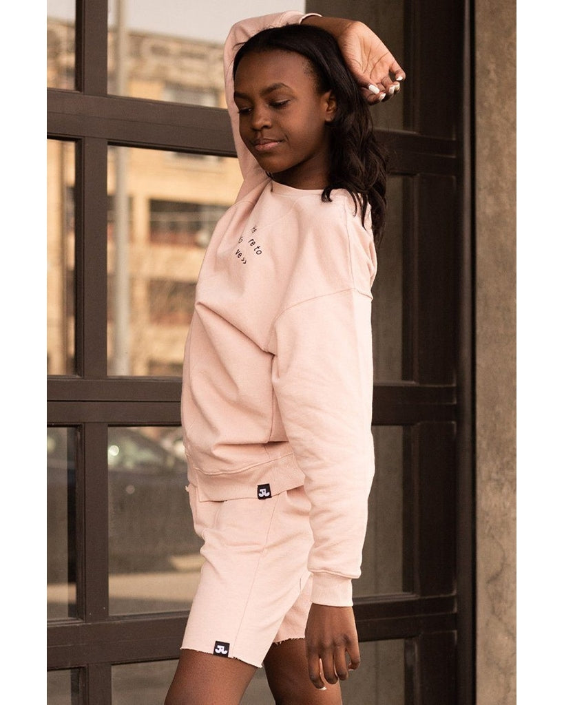 Jo+Jax Dreamer Sweatshirt - Girls - Pink Sand - Dancewear - Tops - Dancewear Centre Canada