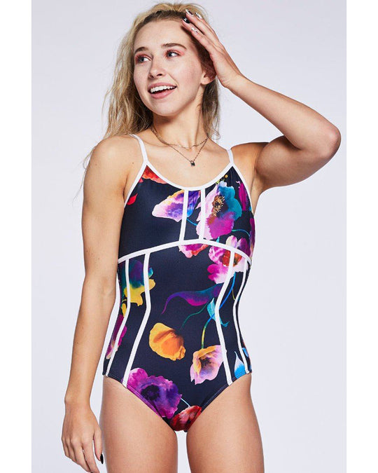 Jo+Jax Triple Threat Camisole and Cap Sleeve Leotard - Womens - Poppy/White