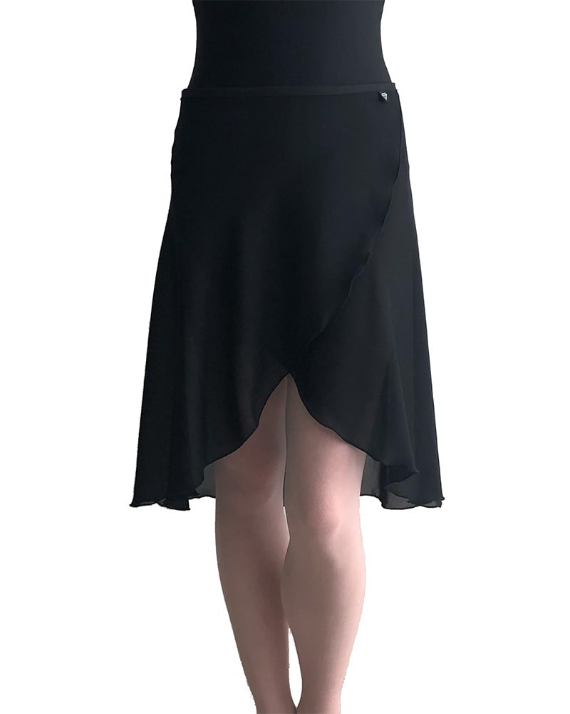 Jule Dancewear Long Georgette Ballet Wrap Skirt - WSL1 Womens - Black - Dancewear - Skirts - Dancewear Centre Canada
