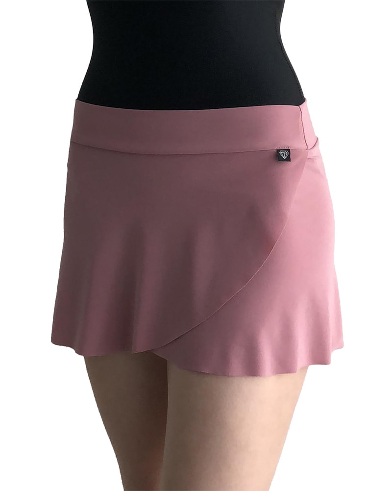 Jule Dancewear Mock Wrap Petal Pull-On Skirt - PS3 Womens - Rose - Dancewear - Skirts - Dancewear Centre Canada