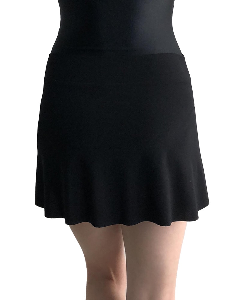 Jule Dancewear Mock Wrap Petal Pull On Skirt - PS4 Womens - Black - Dancewear - Skirts - Dancewear Centre Canada