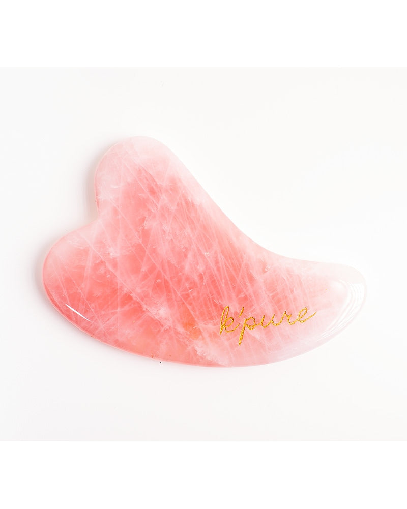 K'pure Naturals Gua Sha Facial Massage Tool - Rose Quartz - Accessories - Body Care - Dancewear Centre Canada