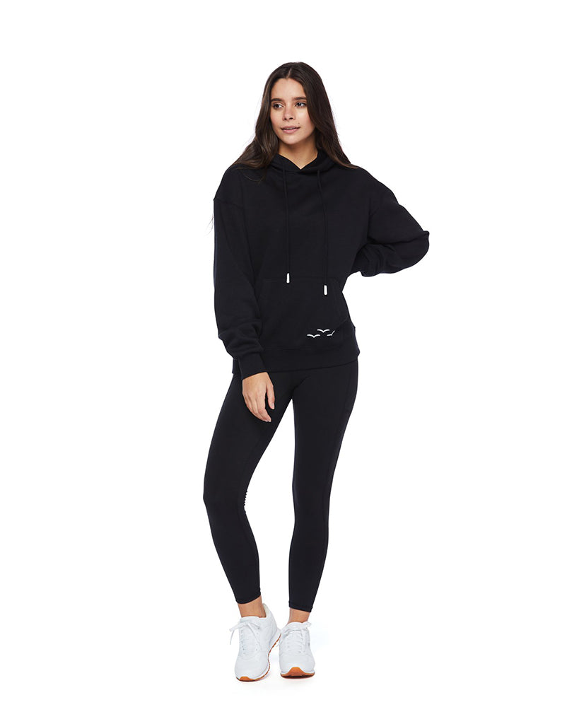 Lazypants Chloe Fleece Hoodie - Womens - Black - Activewear - Tops - Dancewear Centre Canada