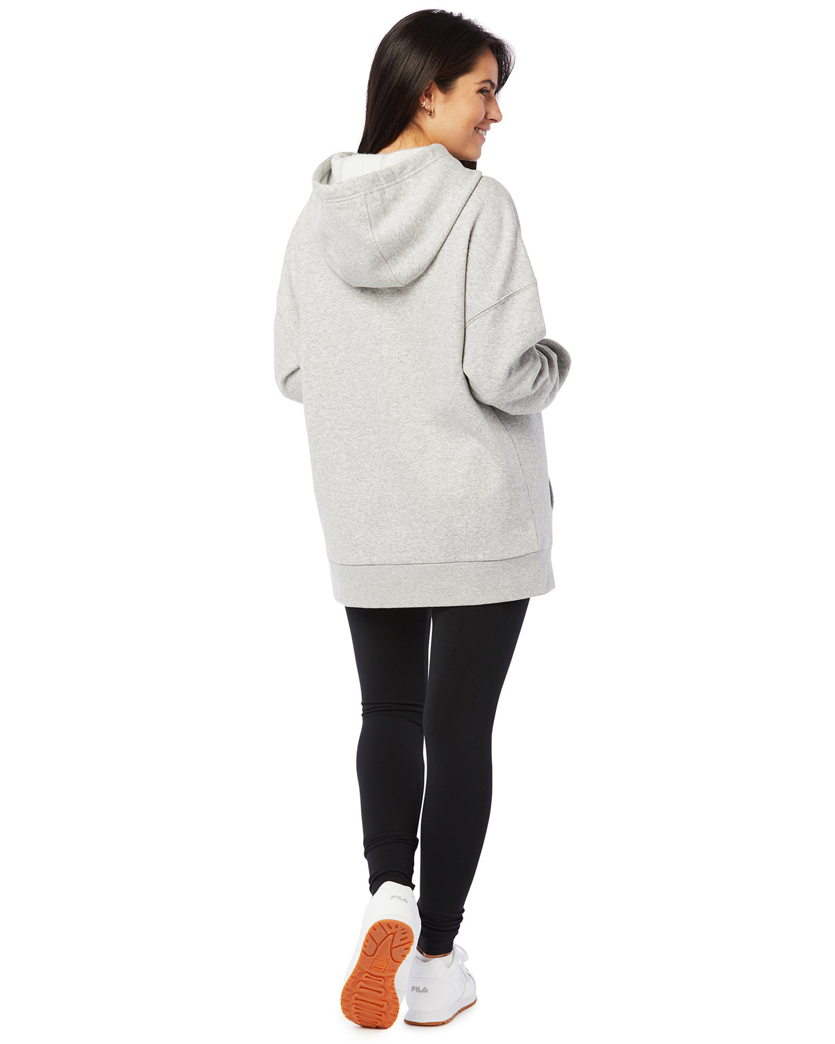 Lazypants Cooper Fleece Oversized Hoodie - Womens -  Classic Grey - Activewear - Tops - Dancewear Centre Canada