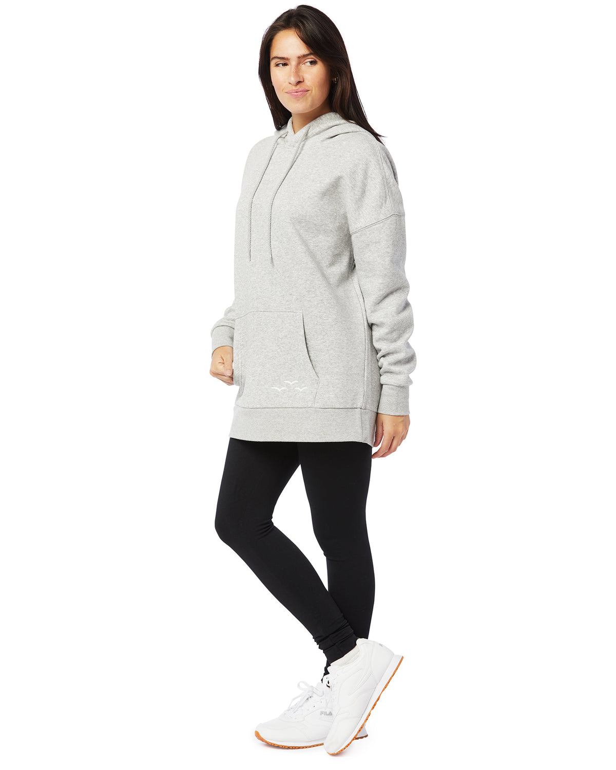 Lazypants Cooper Fleece Oversized Hoodie - Womens -  Classic Grey - Activewear - Tops - Dancewear Centre Canada